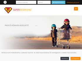 'superwebaruhaz.hu' screenshot
