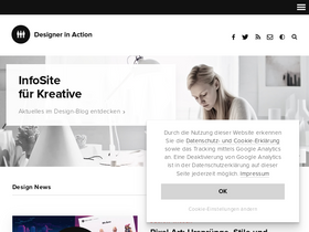 'designerinaction.de' screenshot