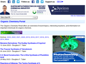 'organic-chemistry.org' screenshot