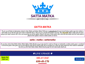 'indiamatka.net' screenshot