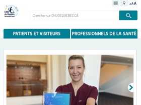 'chudequebec.ca' screenshot