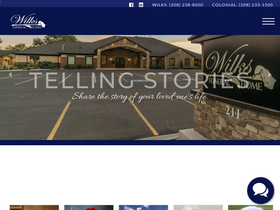 'wilksfuneralhome.com' screenshot