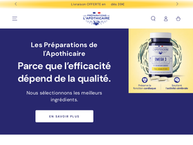 Les Préparations de l'Apothicaire homepage screenshot