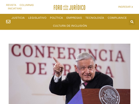 'forojuridico.mx' screenshot
