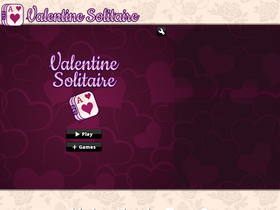 'valentinesdaysolitaire.com' screenshot