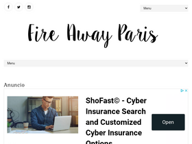 'fireawayparis.com' screenshot