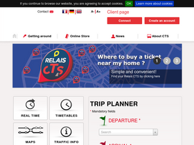 'cts-strasbourg.eu' screenshot