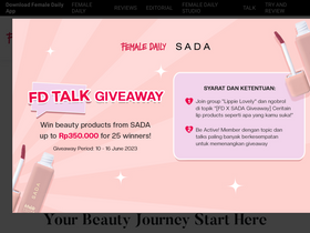 'femaledaily.com' screenshot