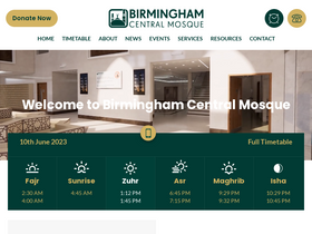 'centralmosque.org.uk' screenshot