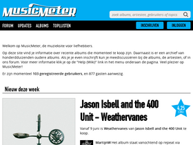 'musicmeter.nl' screenshot