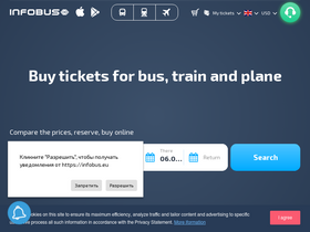 'infobus.eu' screenshot