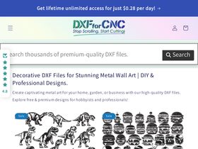 'dxfforcnc.com' screenshot