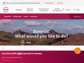 'absabank.mu' screenshot