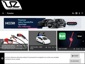 'uberzone.fr' screenshot