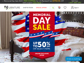 'nyfurnitureoutlets.com' screenshot