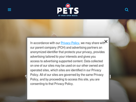 'wideopenpets.com' screenshot