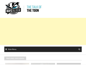 'nufcblog.co.uk' screenshot