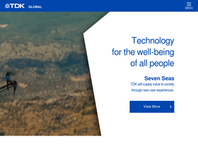 'tdk.com' screenshot
