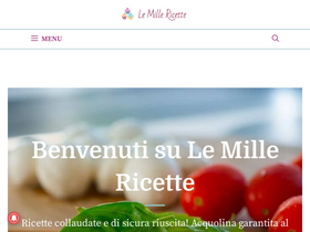 'lemillericette.it' screenshot