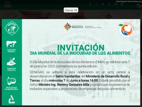 'senasag.gob.bo' screenshot