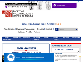'snmmi.org' screenshot