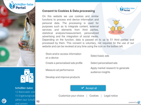 'schuessler-salze-portal.de' screenshot