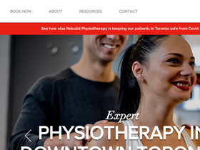 'rebuildphysiotherapy.com' screenshot
