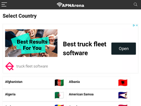 'apnarena.com' screenshot
