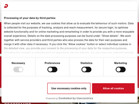 'dethleffs.de' screenshot
