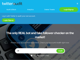 'twitteraudit.com' screenshot