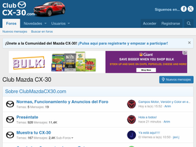 'clubmazdacx30.com' screenshot