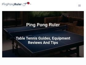 'pingpongruler.com' screenshot