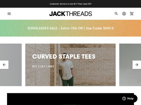 'jackthreads.com' screenshot