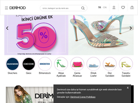 'derimod.com.tr' screenshot