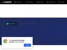 'audio-joiner.com' screenshot