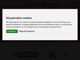 'openingsuren.vlaanderen' screenshot