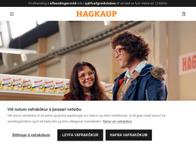 'hagkaup.is' screenshot