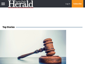 'austindailyherald.com' screenshot