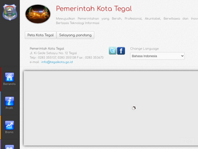 'tegalkota.go.id' screenshot