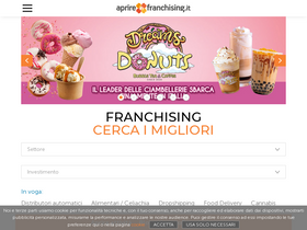 'aprireinfranchising.it' screenshot