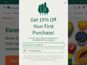 'fast-growing-trees.com' screenshot