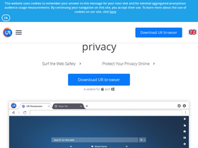 'ur-browser.com' screenshot