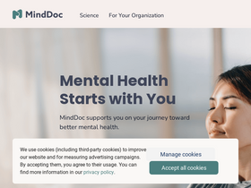 'minddoc.com' screenshot