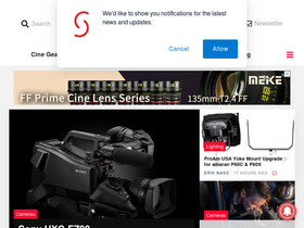 'newsshooter.com' screenshot