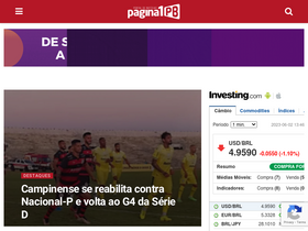 'pagina1pb.com.br' screenshot