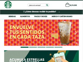 'starbucks.pe' screenshot