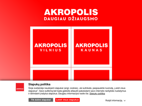 'akropolis.lt' screenshot