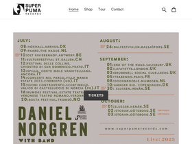 superpumarecords.com homepage screenshot