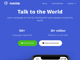 'hellotalk.com' screenshot