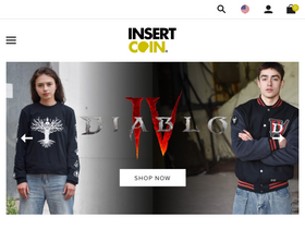 'insertcoinclothing.com' screenshot